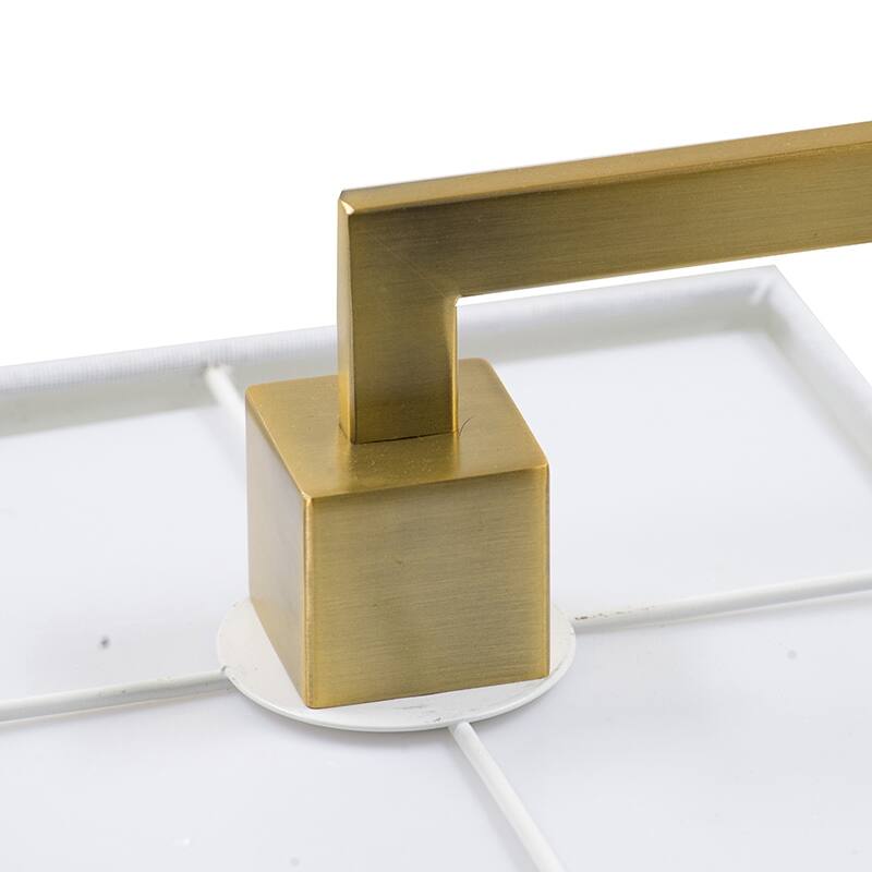 9x14.3x25.2" Metal Table Lamp With unique dual-bend arm design
