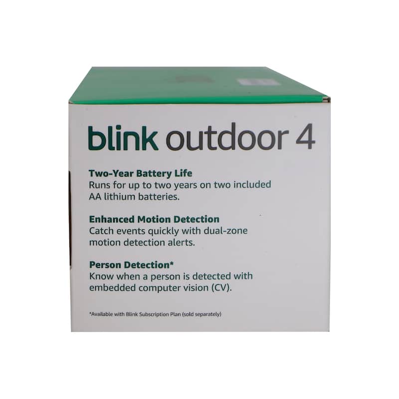 2x Blink Outdoor 4 Wireless Smart Security Camera - Sync Module Core Included (2 Cameras) - Black