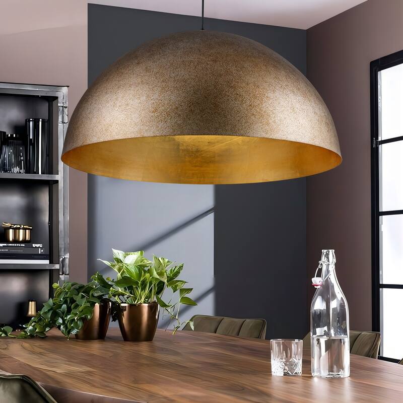 31" Brass Industrial Farmhouse Dome Pendant Light Oversized Large Kitchen Island Lighting/ Dining Room