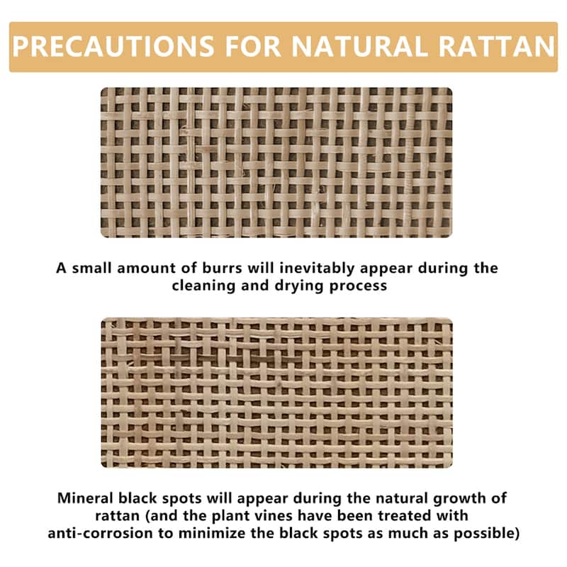 6 Drawers Rattan Storage Cabinet with Legs