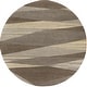 preview thumbnail 43 of 63, Livabliss Forum Modern & Contemporary Area Rug 8' x 8' - Grey/Brown - Round