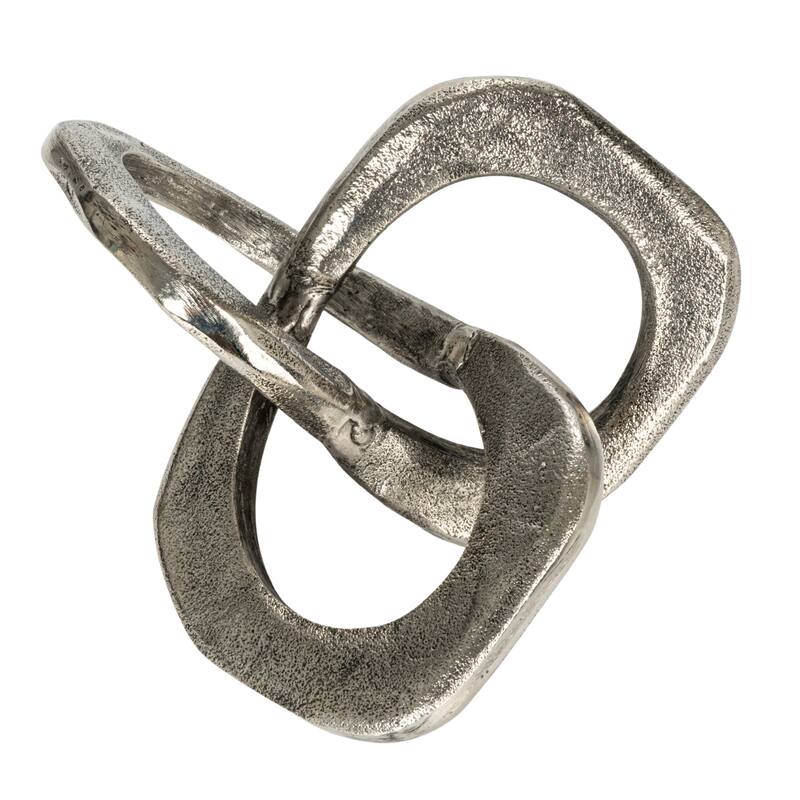 Metal Figurine - 9.0"L x 8.3"W x 4.8"H - Silver