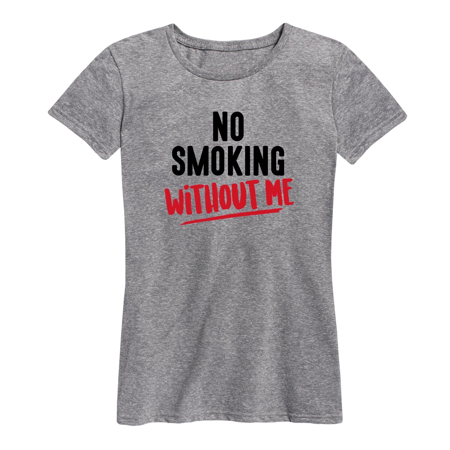 Shop No Smoking Without Me Ladies Short Sleeve Classic Fit Tee