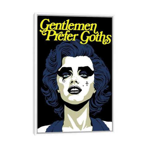 iCanvas "Gentleman Prefer Goths" by Butcher Billy Framed Canvas Print