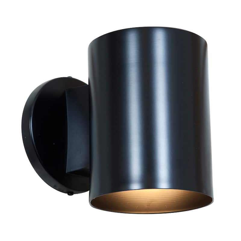 Access Lighting Poseidon - 1-Light Wet Location Wallwasher - Black Finish - Incandescent - A19 - Black