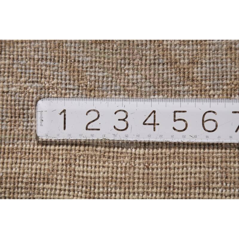Vegetable Dye Oushak Turkish Large Rug Handmade Wool Carpet - 10'0"x 13'6"