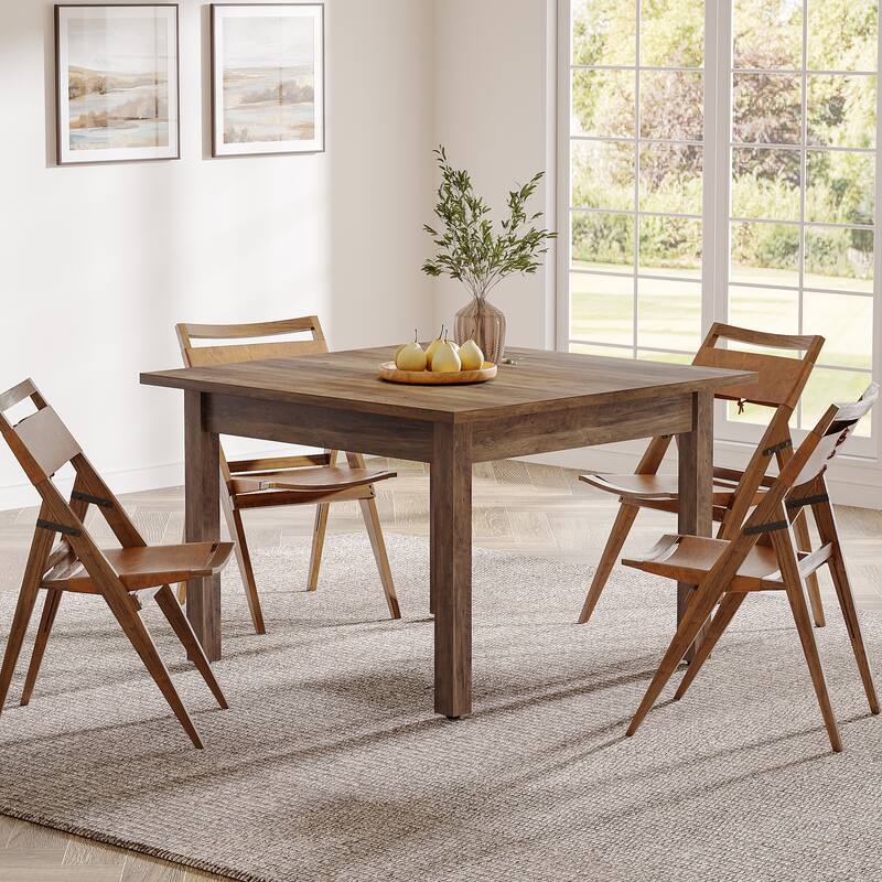 39.43" Small Square Kitchen Dining Table for 4