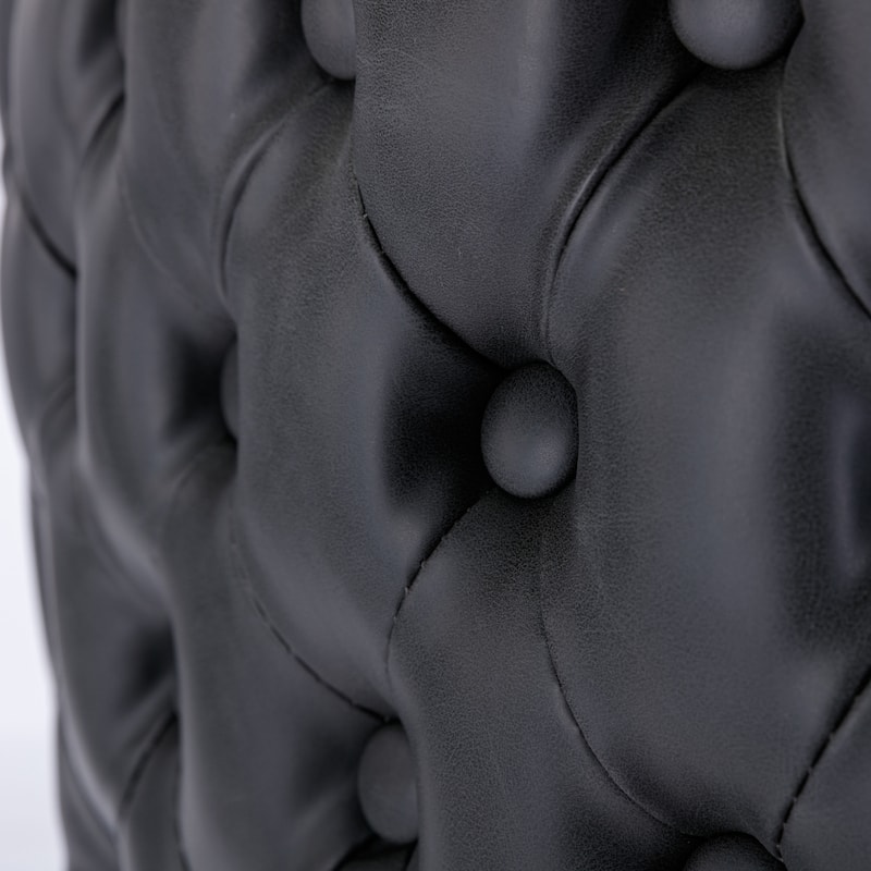 PU Upholstered Swivel Barstools Adjusatble Seat Height, Set of 2