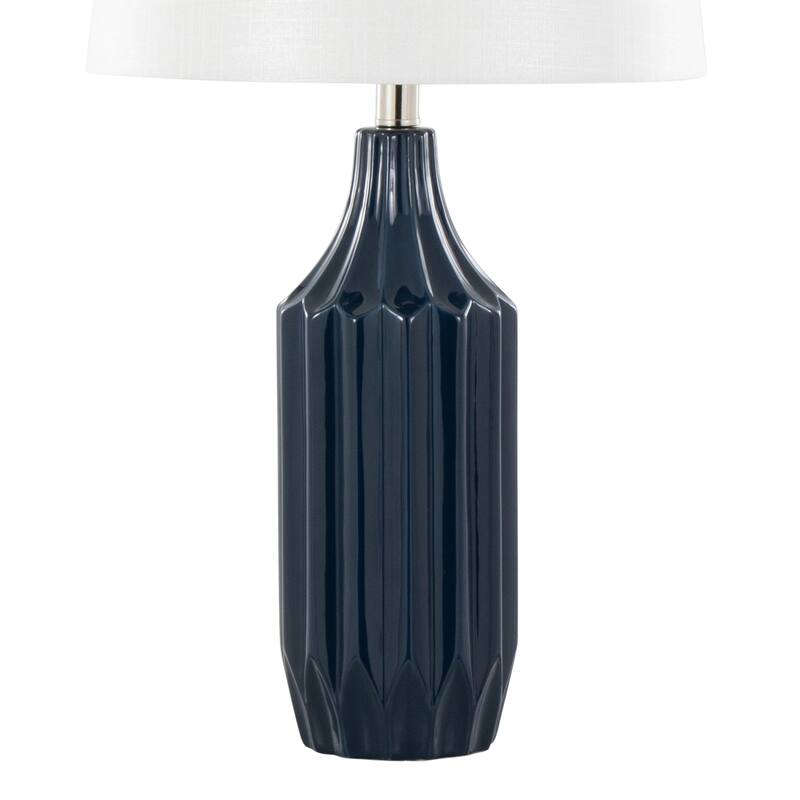 Silver Orchid Valberg 23" Ceramic Table Lamp
