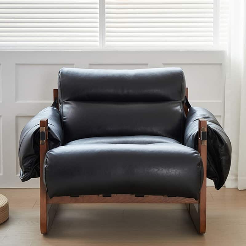 Retro Modern Leather Lounge Chair