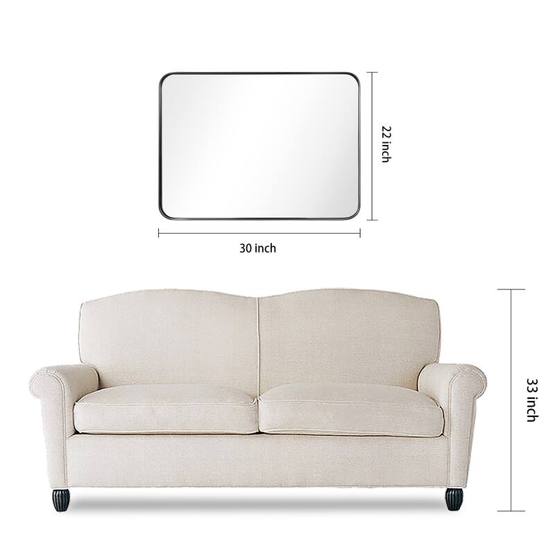 Ultra Stainless Steel Rectangular Wall Mirror