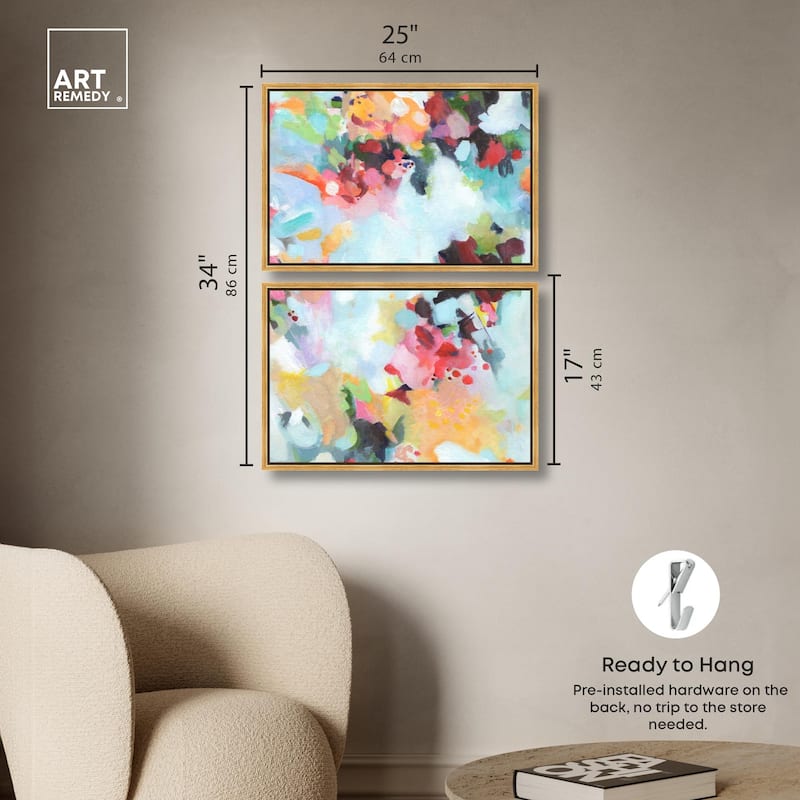 Play of Light Canvas Set of 2 by Art Remedy