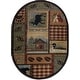 preview thumbnail 14 of 18, Area Rug & Runner - Lodge Cabin Farmhouse Rugs for Living Room Bedroom Dining Room Kitchen 2x3/ 3x8 / 5x7 / 8x10 / 9x12 / Round