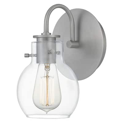 Quoizel Andrews Antique Nickel 1-Light Wall Sconce