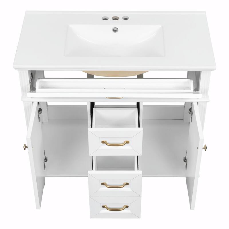 36" Bathroom Vanity with Sink Combo