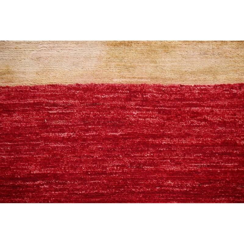 Oriental Gabbeh Kashkoli Wool Runner Rug Hand-knotted Hallway Carpet - 2'8" x 9'11"