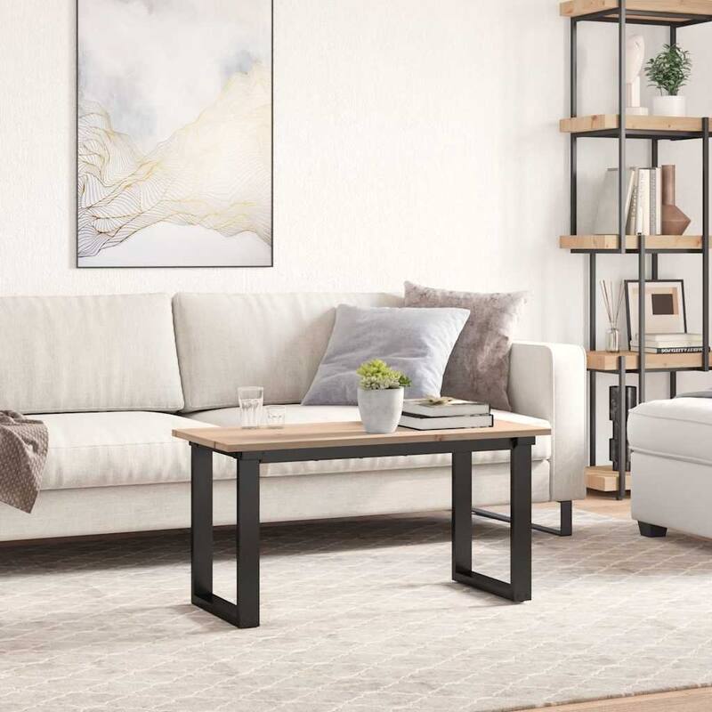 vidaXL Table Top Natural pine Solid Pine Wood Medium Durable - 15.7 x 35.4 x 0.7 in