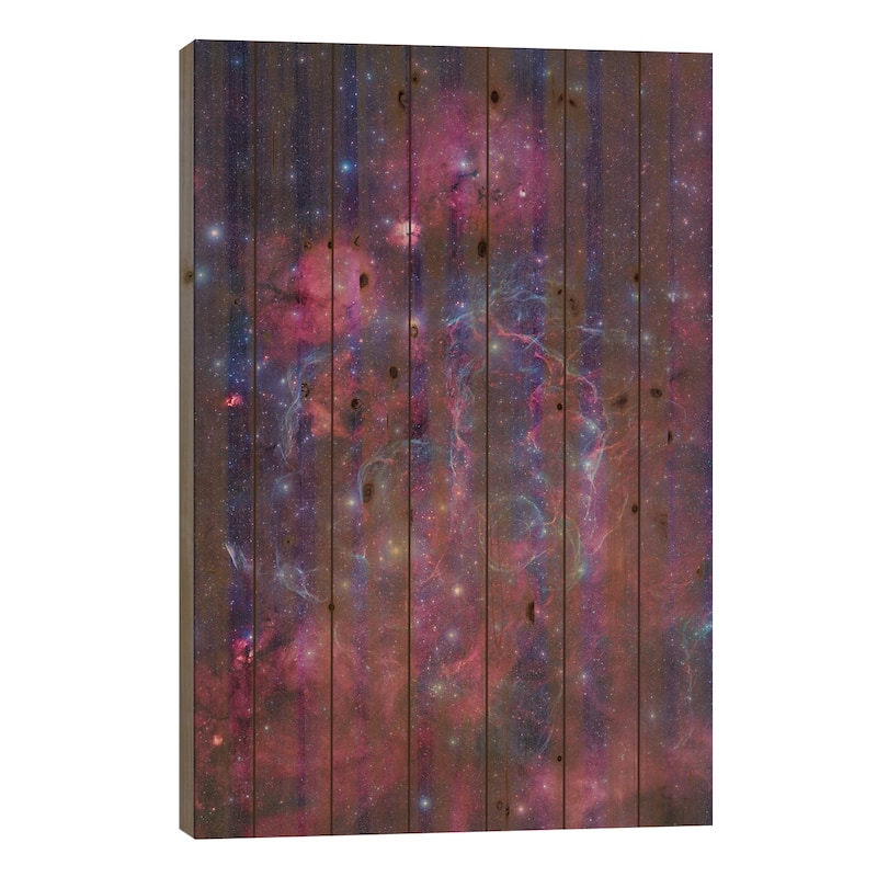 Vela Supernova Remnant Mosaic I Print On Wood by Robert Gendler - Multi-Color - 26x18x1.5