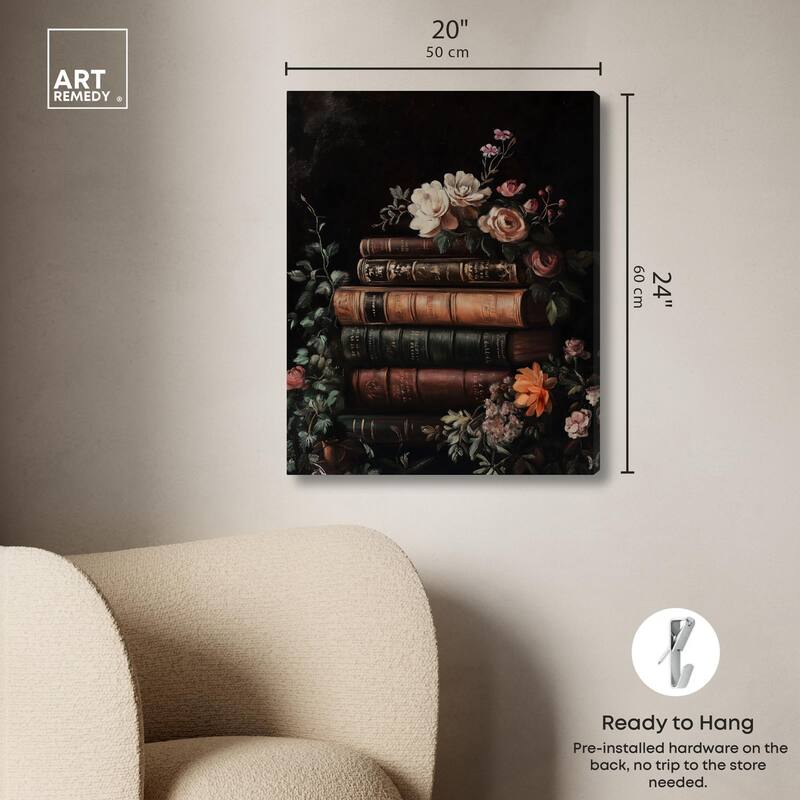 Stacked Wisdom Canvas by Art Remedy, Gallery Wrapped