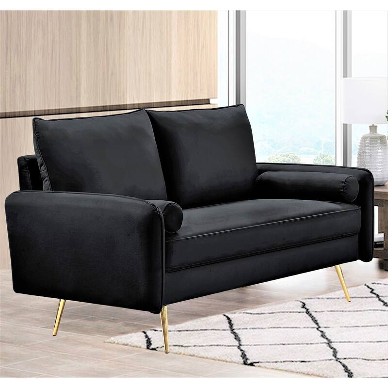 Villeda 70''W Polyester Square Arms Sofa