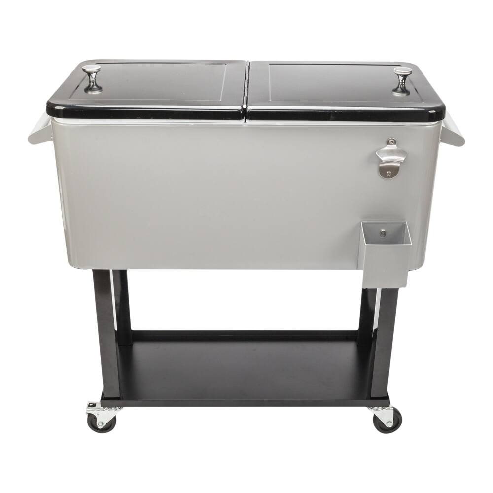 80QT Outdoor Iron Spray Cooler with Shelf