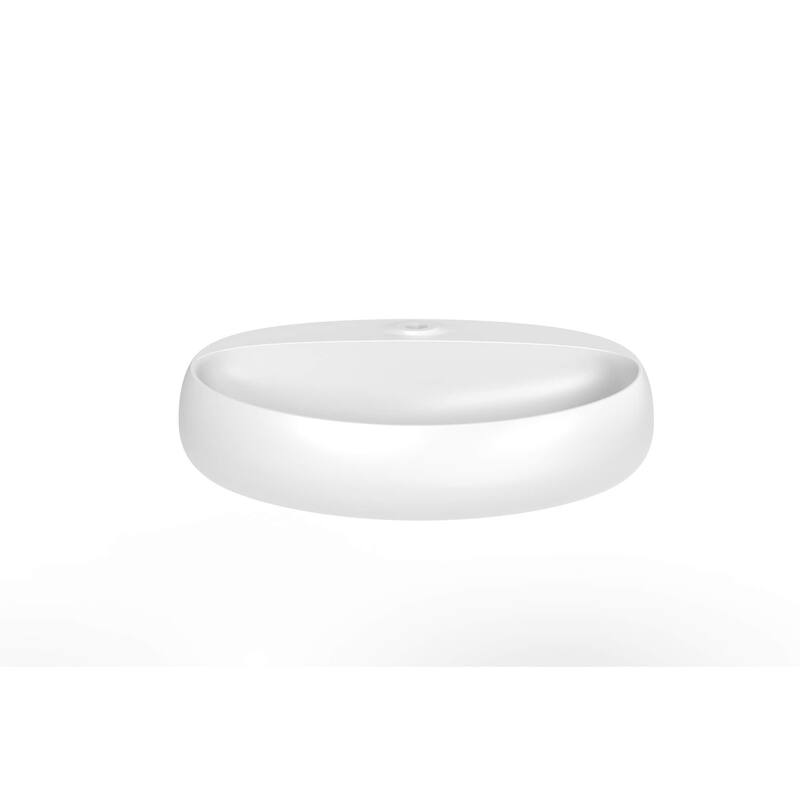 Rosaria 24" Matte White Porcelain Wall Mounted Bathroom Sink