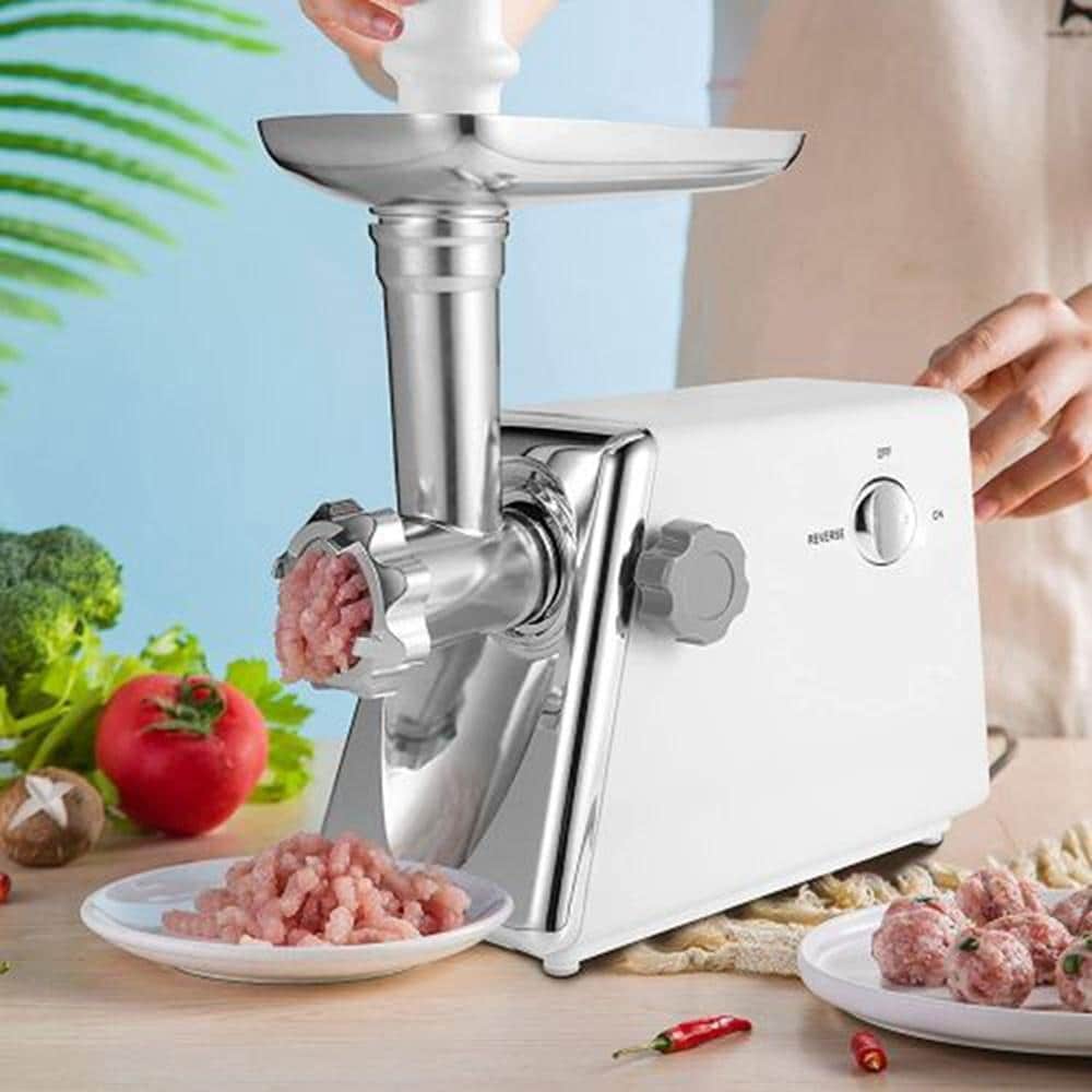 Shatex Simple Deluxe Electric Meat Grinder, Heavy Duty Meat Mincer,3 Grinder Plates, Suitable for Home Kitchen - 16.7*7.3