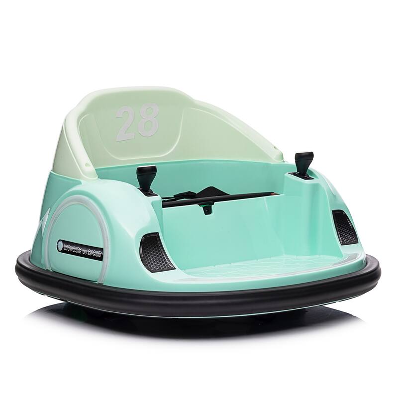 Electric 12V Ride On Bumper Car for Kids Gifts - Green