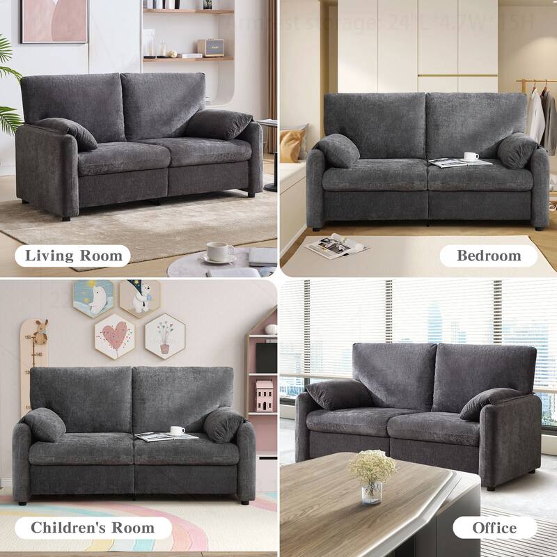 Comfortable Down-Filled Sofa for Living Room and Bedroom, Enhancing Home Style