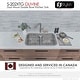 preview thumbnail 23 of 24, STYLISH 32 inch Stainless Steel 18G Double Bowl Low Divider Dual Mount Sink - Brushed Stainless Steel - 32.25" x 18.9" x 9"