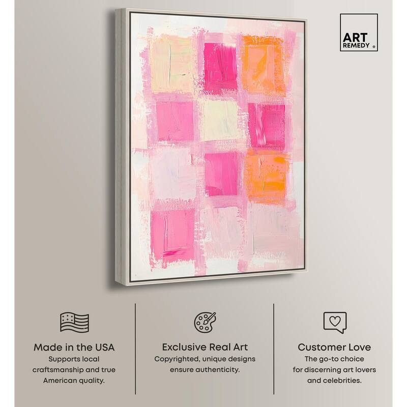 Color Squares I Canvas by Art Remedy