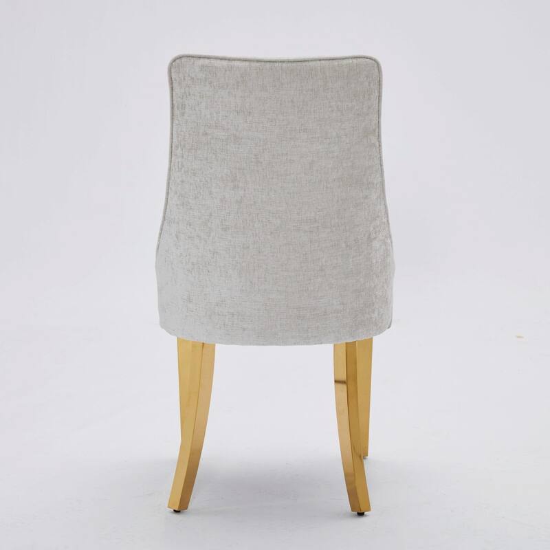 Rayon Cloth Flocking Chenille Dining Chairs