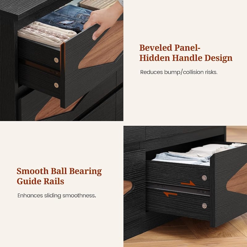 Dresser for Bedroom Chest of Deep Drawers Storage Dressers Organizer