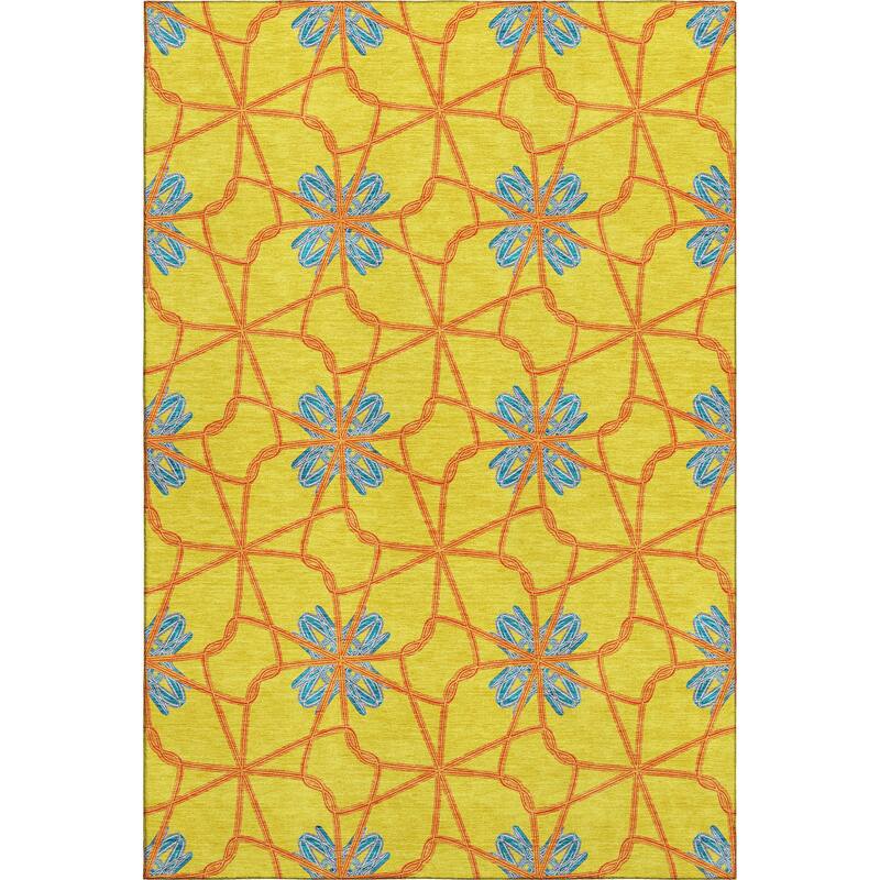 Premium Washable Super Soft Contemporary Tangle Mayfield Rug