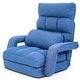 preview thumbnail 6 of 16, Adjustable 6-Position Floor Chair Folding Lazy Gaming Sofa