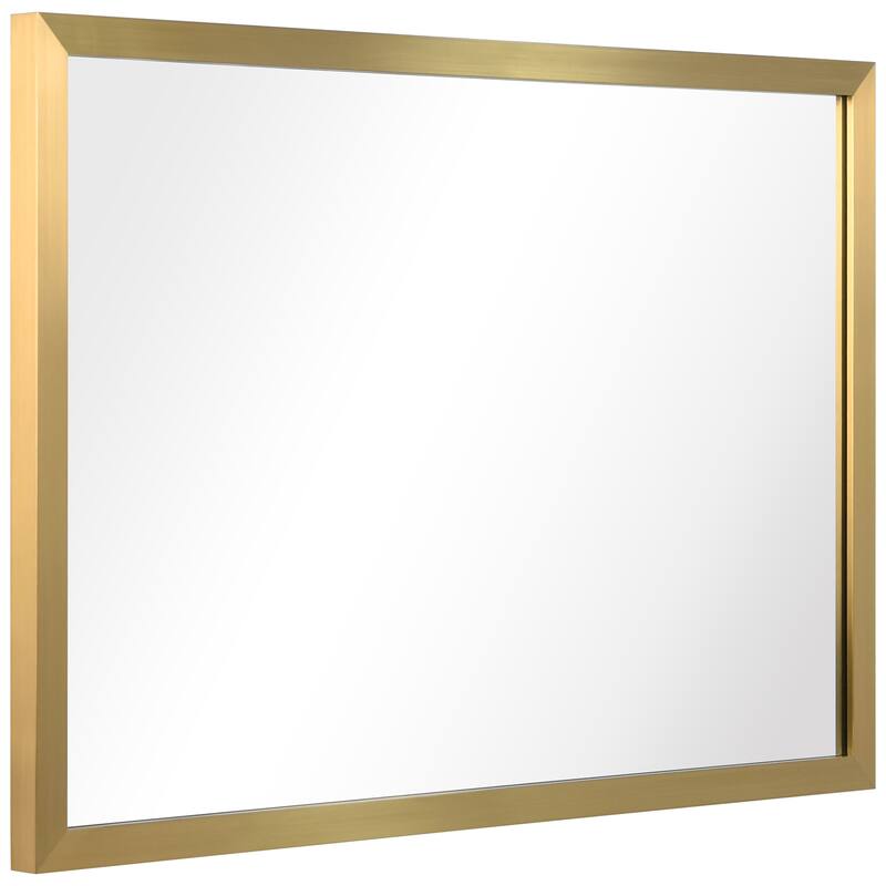 Contempo Stainless Steel Gold Wall Mirror