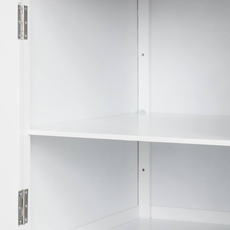 67''Modern Executive Desk,Computer Desk with 2 Storage Cabinet and 3 Drawers, Rectangle Home Office Desk with back
