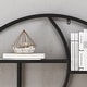 preview thumbnail 8 of 10, Buckthorn Industrial Circular Hanging Wall Shelf by Christopher Knight Home - 34.25" H x 34.25" W x 6.50" D