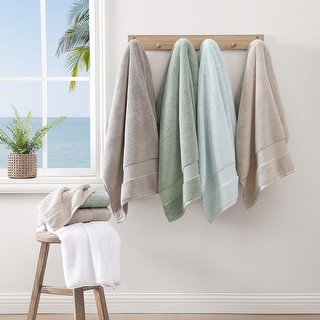 Tommy Bahama Long Branch Solid Cotton 3 Piece Towel Set - 3 Piece