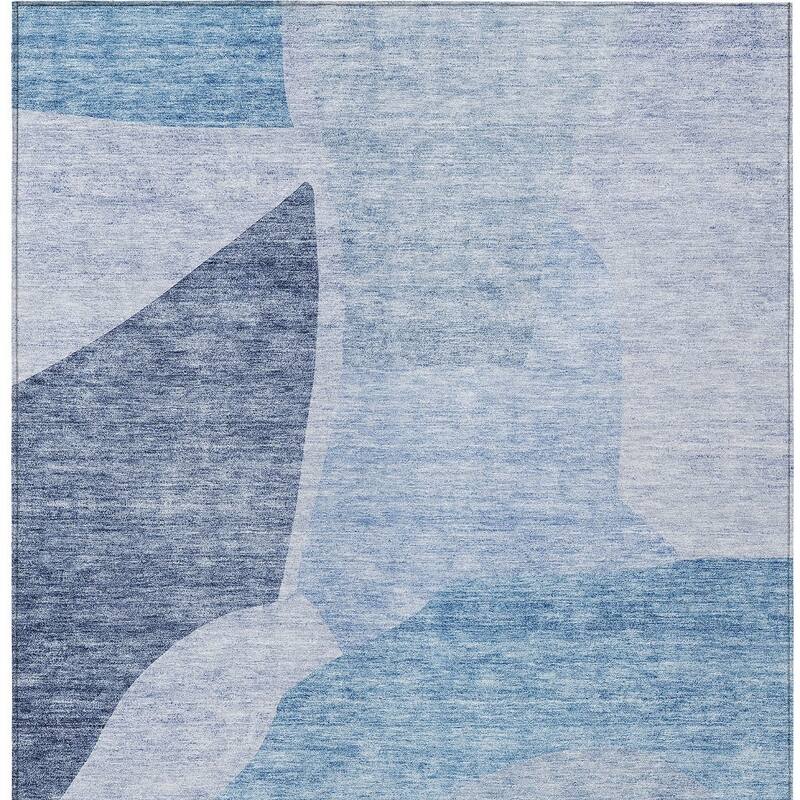 HomeRoots Abstract Transitional Rectangle Outdoor Rug