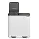 preview thumbnail 1 of 4, Garvee 2 x 10.6 gal Stainless Steel Double Trash Can, Recycle Bin Combo with Lid for Kitchen White