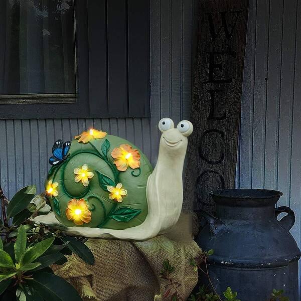 Shop Solar Snail Lights Solar Garden Lights Outdoor Snail Solar