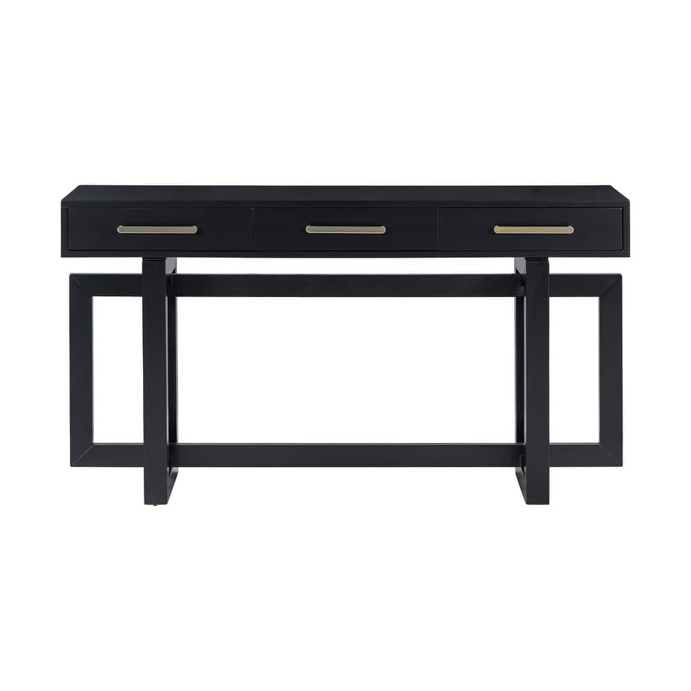 Elegant Console Table with 3 Drawers, 57" Extra Long Entryway Table
