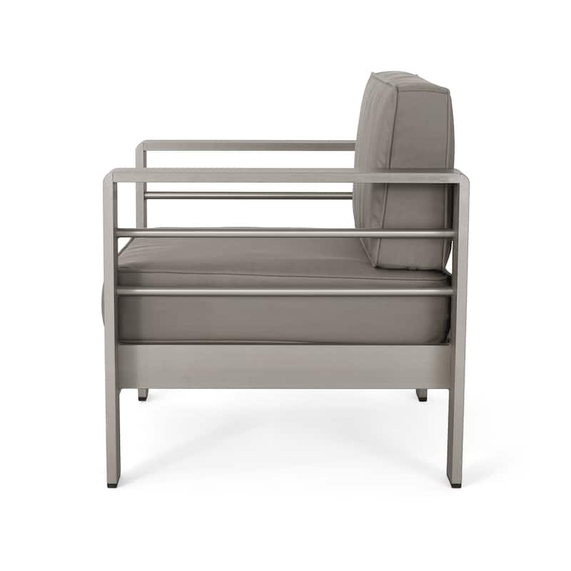 Cape Coral Outdoor Club Chairs with Optional Sunbrella Cushions (Set of 2) by Christopher Knight Home