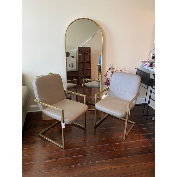 Nadia Modern Arch Floor Mirror 70 H X 28 W X 1 5 D Overstock 31053615