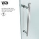 preview thumbnail 41 of 97, VIGO Winslow Frameless Sliding Shower Enclosure