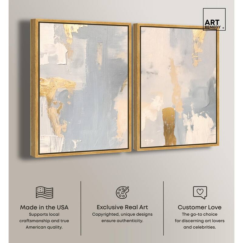 Gilded Driftwood II Canvas Set of 2 by Art Remedy