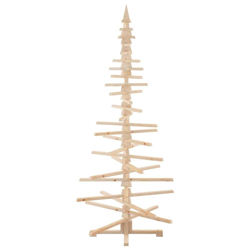vidaXL Wooden Christmas Tree for Decoration 70.9" Solid Wood Pine