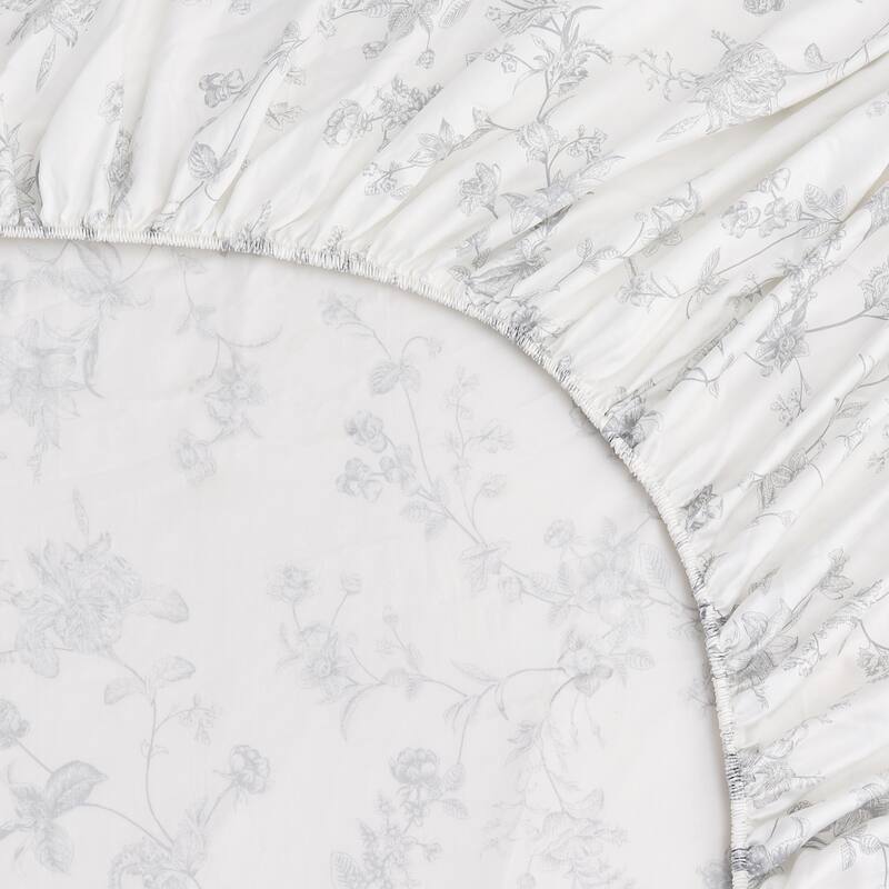 Printed Floral Design Cotton Collection Sheet Set and Pillowcases