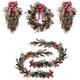 Option Set of 5-Garlands & Teardrops & Wreath